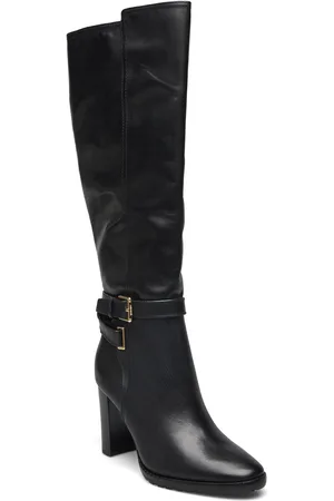 Ralph Lauren Manchester Burnished Leather Tall Boot