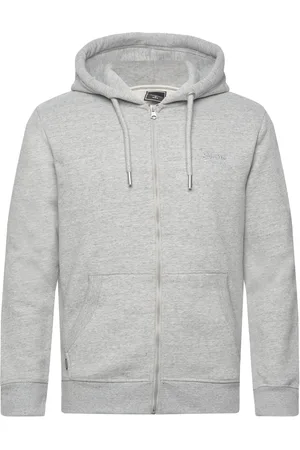 Superdry Vintage Logo Emb Ziphood Grey