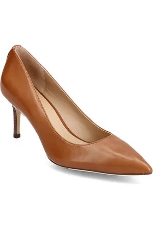 Ralph Lauren Lanette Leather Pump Brown