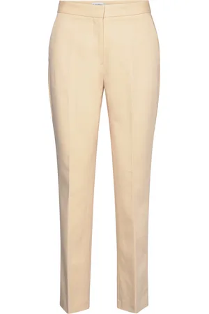 Calvin Klein Cotton Stretch Slim Pant Beige