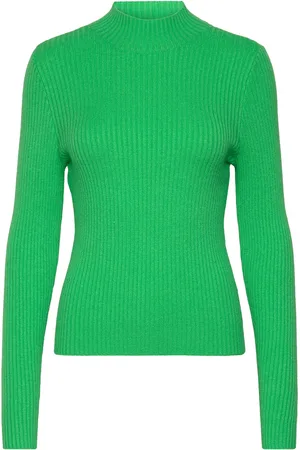 ONLY Onlkatia Ls Fit Highneck Knt Green