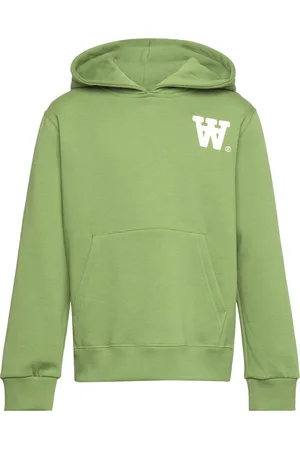 WoodWood Izzy Kids Aa Moss Hoodie Green