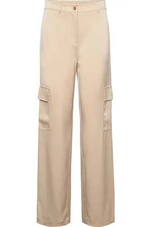 Michael Kors Satin Cargo Pant Beige