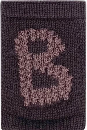 Smallstuff Knitted Letter B, Nature Brown
