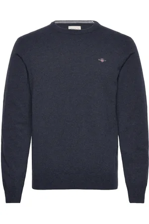 GANT Superfine Lambswool C-Neck Navy