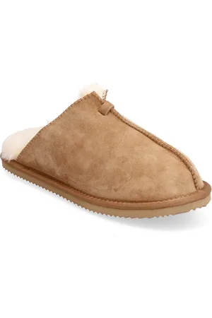 ENKEL Living Shearling Slippers Beige