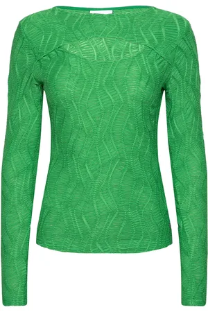 Coster Copenhagen Long Sleeve T-Shirt With Structure Green