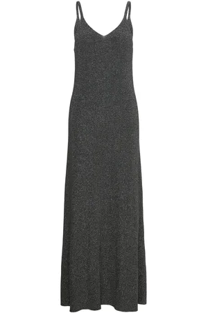 MANGO Long Lurex Dress