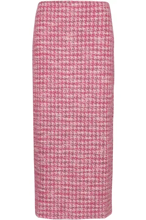 MANGO Houndstooth Tweed Skirt
