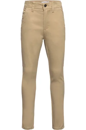 NAME IT Nkmsilas Xsl Chino Twi Pant 2222-Dr Noos Beige