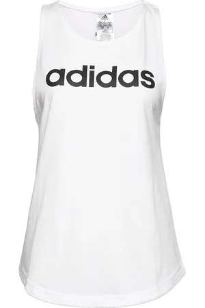 adidas Essentials Loose Logo Tank Top White