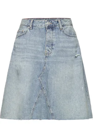 Tommy Hilfiger Dnm Rw Relaxed Skirt Wrn Blue