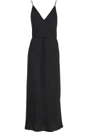 Calvin Klein Recycled Cdc Midi Slip Dress Black