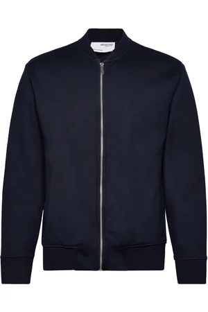 SELECTED Slhmack Sweat Bomber Ls Noos Navy