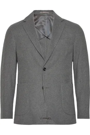 MANGO Slim Fit Flecked Wool Blazer