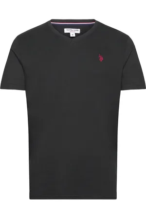U.S. Polo Assn. Uspa T-Shirt V-Neck Cem Men Black