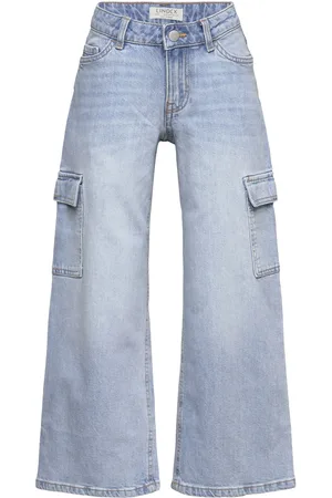 Lindex Trousers Denim Viola Cargo Blue