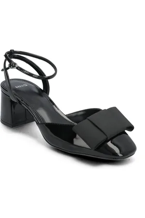 MANGO Patent Leather Bow Shoe
