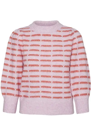 VERO MODA Vmleonor 3/4 O-Neck Pullover Ga Boo Purple