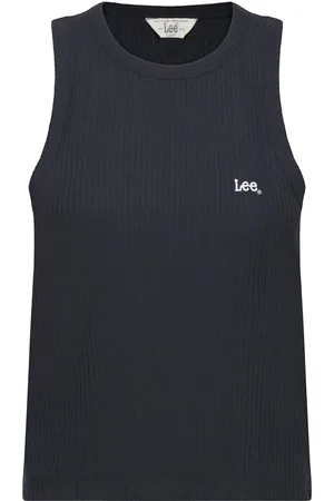 Lee Ribbed Tank Black