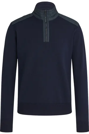 Belstaff Kilmington Quarter Zip Jumper Navy