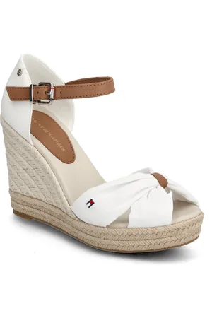 Tommy Hilfiger Basic Open Toe High Wedge White
