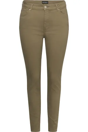 ONLY Carwilly Mid Skinny Col Pant Tlr Green