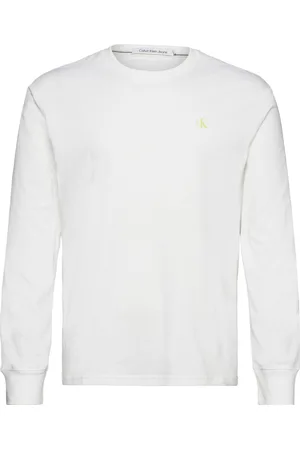 Calvin Klein Institutional Ls Graphic Tee White
