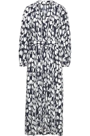French Connection Islanna Bracelet Slv Lth Dress Navy