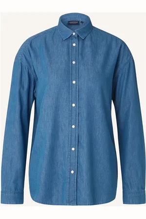 Lexington Hedvig Cotton/Lyocell Shirt Blue
