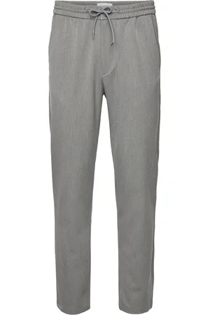 Les Deux Como Tapered Drawstring Pants Grey