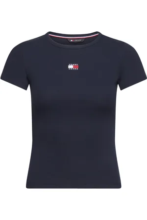 Tommy Hilfiger Tjw Slim Badge Rib Tee Navy