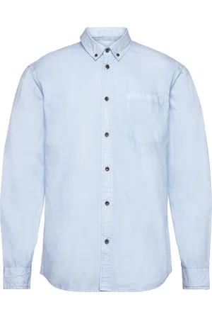 Anerkjendt Akkonrad L/S Poplin Shirt Noos Blue