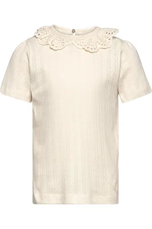 EN FANT T-Shirt Ss Pointelle Cream