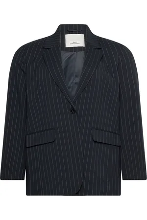 ONLY Cardamie L/S Pinst Slit Ovs Blazer Tlr Navy