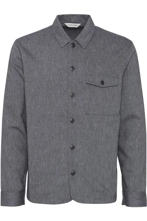 Casual Friday Cfaugusto 0066 Linen Mix Overshirt Navy