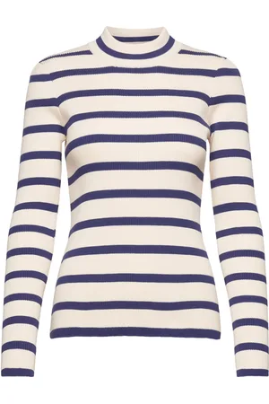 Minus Msmaluma High Neck Knit Pullover Blue