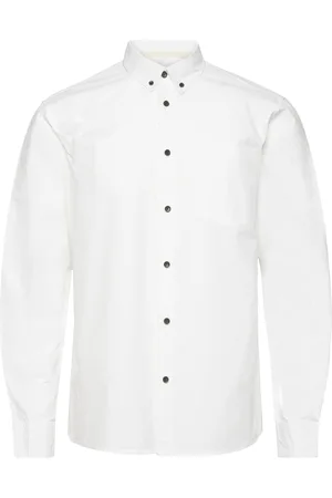 Anerkjendt Akkonrad L/S Poplin Shirt Noos White