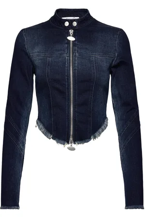 Cannari Concept Tight Denim Shirt Blue