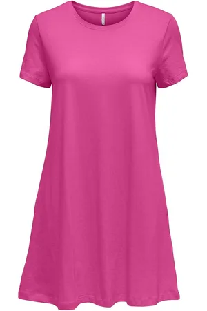 ONLY Onlmay Life S/S Pocket Dress Jrs Pink