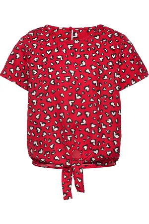 ONLY Kogpalma Knot S/S Top Ptm Red