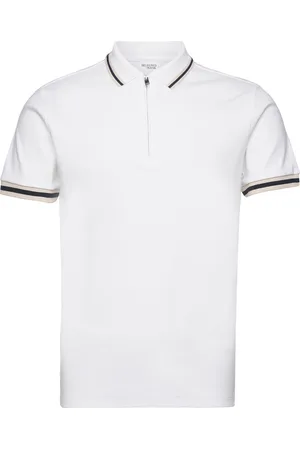 SELECTED Slhslim-Toulouse Detail Ss Polo Noos White