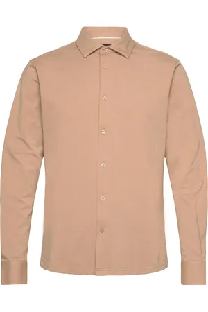 Clean Cut Clean Formal Stretch Shirt L/S Beige