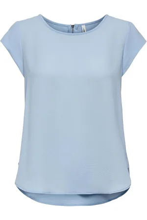 ONLY Onlvic S/S Solid Top Noos Wvn Blue