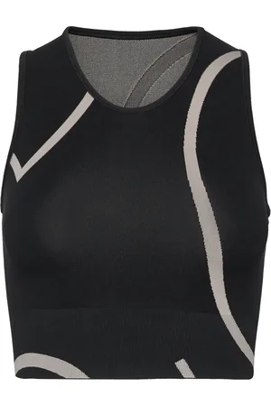 MOONCHILD YOGA WEAR Loud Logo Crop Top Black