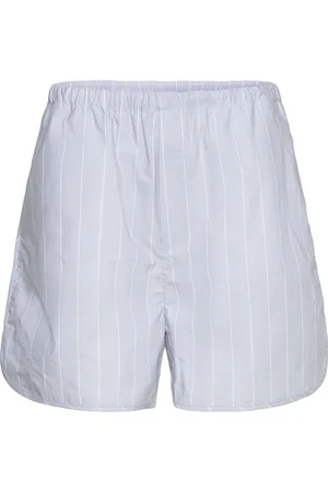 Filippa K Striped Drawstring Shorts Blue