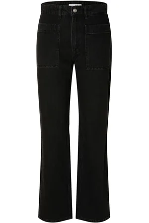 SELECTED Slfkate-Marley Hw Black Str Pocket Jeans Black