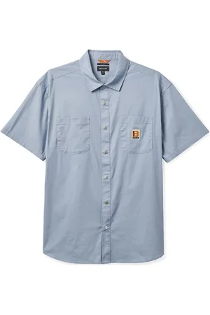 Brixton Builders Mechanic S/S Wvn Blue