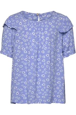 Creamie Top Flower Blue