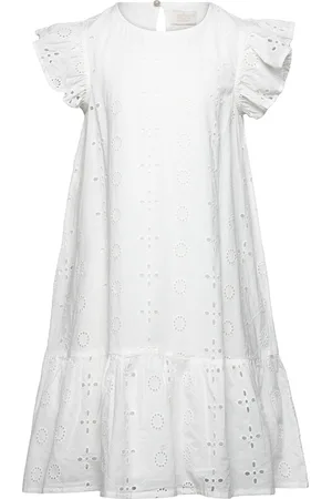 Creamie Dress Embroidery Anglaise White